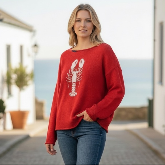 Wild Fable Women’s Red Lobster Sweater - Picture 2 of 8